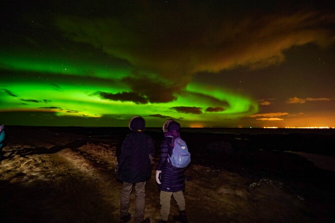 4x4 Reykjavik Northern Lights Tour with Photographer — Aurora RVK - Waiting outside with hot chocolate and a telescope