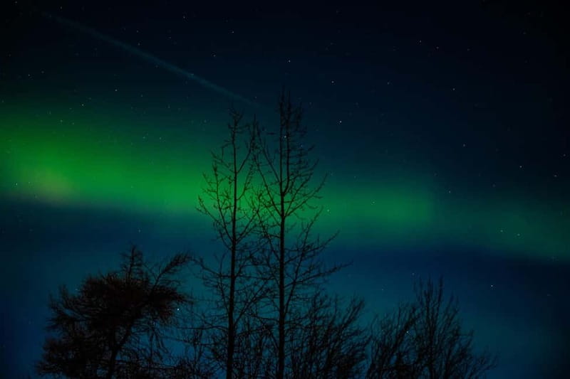 Akureyri: Northern Lights Hunt with Forest Lagoon Entry - From warm water to an Eyjafjord aurora hunt