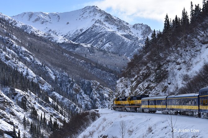 Alaska Railroad Aurora Winter Anchorage to Fairbanks One Way - Into the Hurricane backcountry
