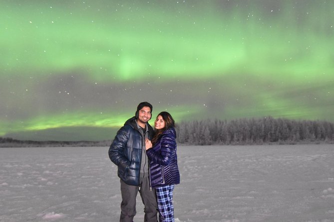 Aurora Borealis Viewing and Ice Fishing Adventure - Chena River Lakes: fishing beneath the night sky