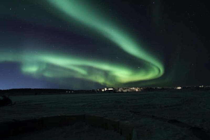 Aurora Hunt on Snowmobile - small groups - Leaving Kiruna for the northern night