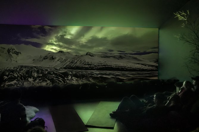 Aurora Reykjavík, The Northern Lights Center Museum Visit - The 7-meter screen and Icelandic aurora film