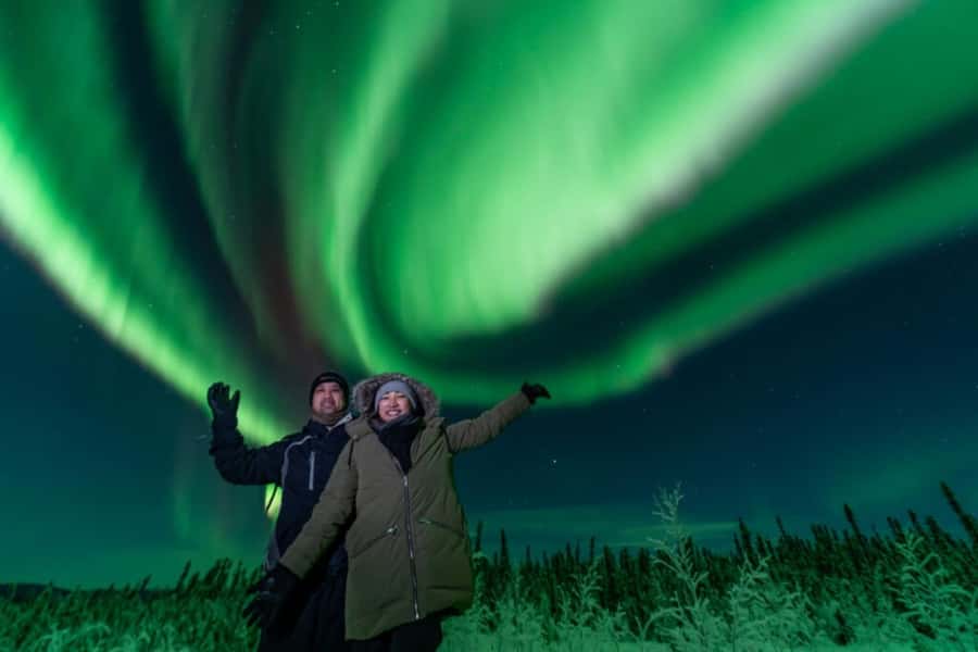 Fairbanks: Aurora Borealis Northern Lights Tour - What happens at the viewing locations