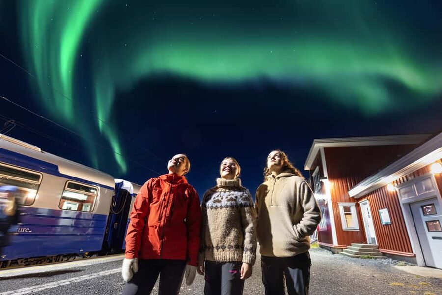From Narvik: The Northern Lights Arctic Train Guided Tour - Katterat station at 373 meters above sea level