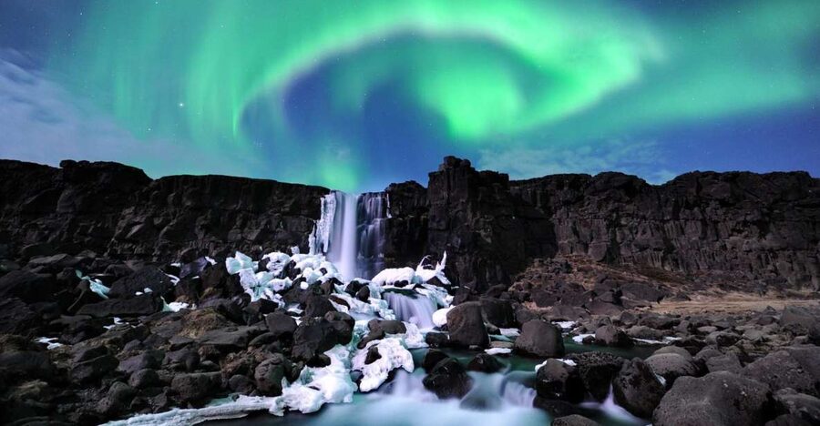 From Reykjavik: Golden Circle and Northern Lights Combo - Þingvellir puts Iceland’s geology on display