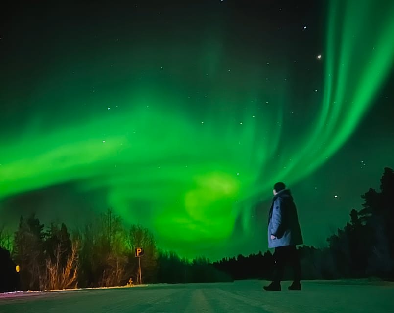 From Rovaniemi: Lapland Aurora Hunt with Barbeque - A second photo stop when timing matters