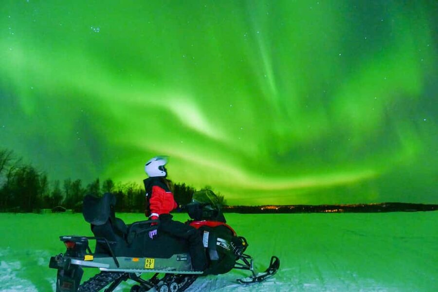 From Rovaniemi: Searching Aurora with Snowmobile - Two people per snowmobile changes the value