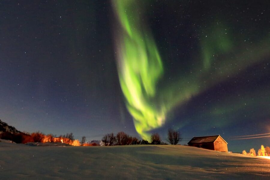 From Svolvaer: Private Northern Lights Search Trip - Waiting beneath the Lofoten peaks