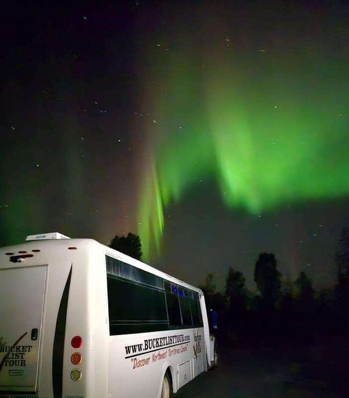 From Yellowknife: Aurora Borealis Tour with Cozy Cabin Base - Fish chowder, bannock, and a proper late meal