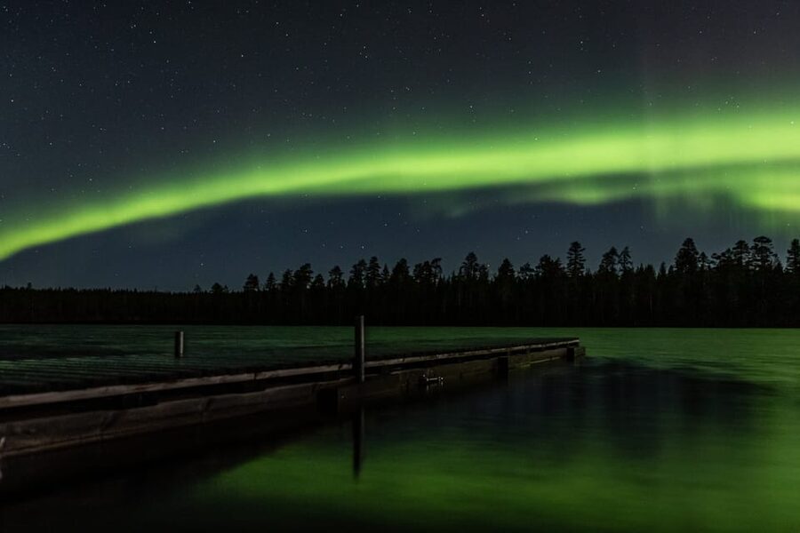 Levi: Ice Floating and Northern Lights Tour - Leaving Levi for the floating site