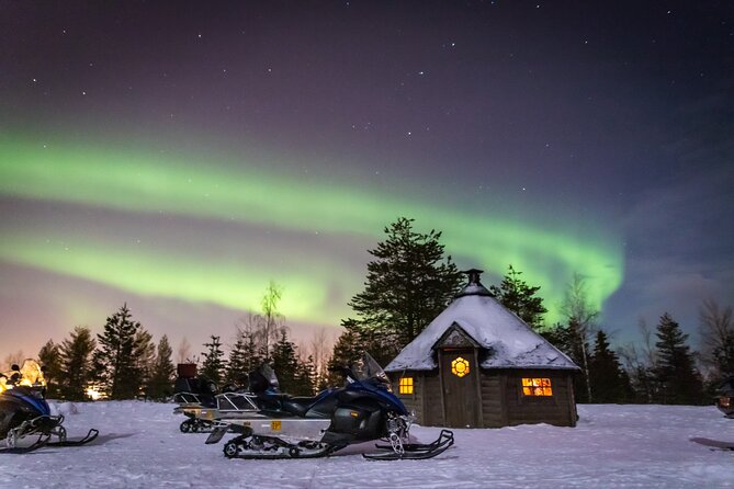 Levi Northern lights by snowmobile - What happens from 8 p.m. onward