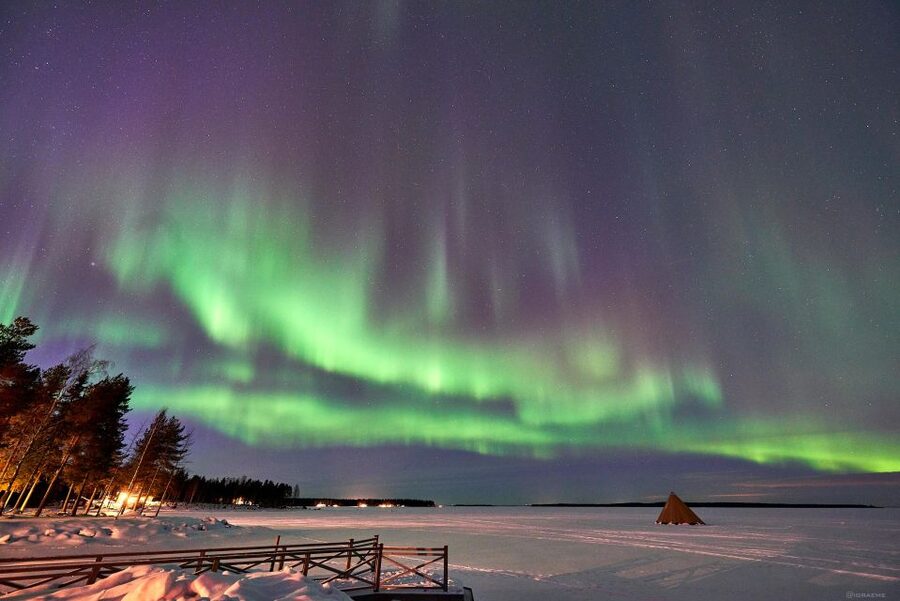 Luleå : Northern lights snowmobile tour - A warm drink and a Swedish-style pause