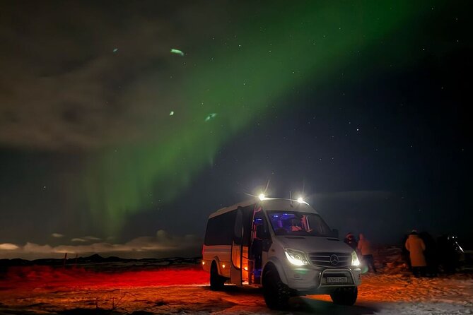 Northern Lights 4x4 Tour with Pastries and Cocoa from Reykjavik - Leaving Reykjavik in a 4x4 minibus