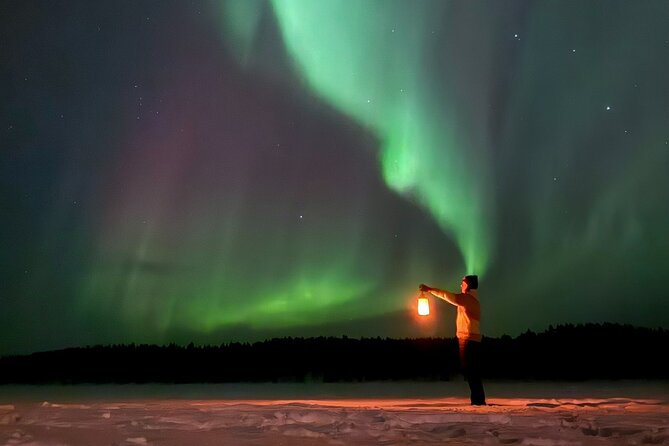 Northern Lights Adventure in the Wild with Campfire Treats - Leaving Levi for the dark Finnish countryside