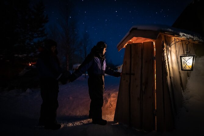 Northern lights tour to Lake Inari from Ivalo, Reindeers & Dinner - Feeding the reindeer, with no riding included