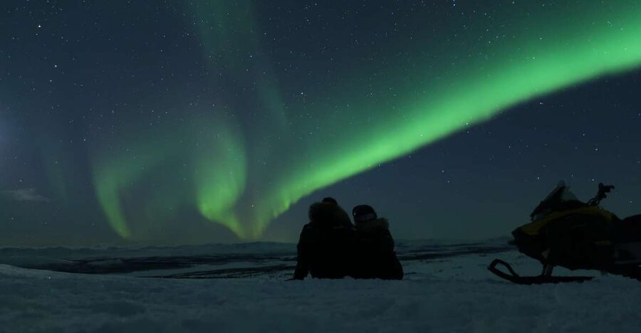 Premium Aurora Snowmobile Ride With Panoramic Views - A Firelit Start at Máttaráhkká Northern Lights Lodge