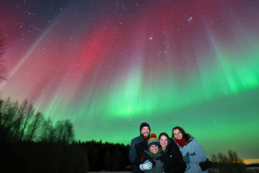 Rovaniemi:%100 Money Back Guarantee Northern Lights Hunting - Leaving Rovaniemi in a small group