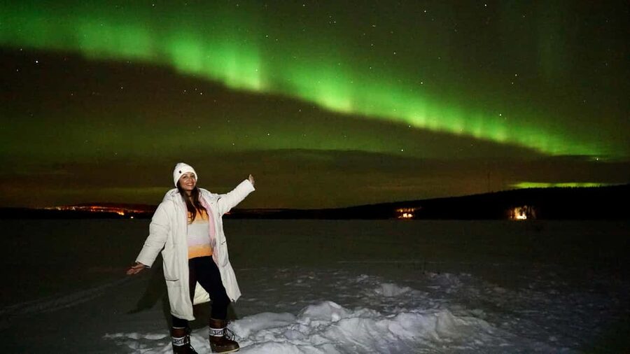 Rovaniemi: Aurora Hunting Photography Tour with Barbeque - Leaving Rovaniemi for a darker sky