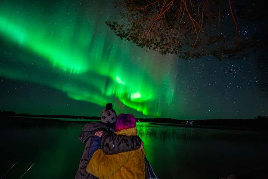Rovaniemi: Northern Lights Tour – Guaranteed with Photos - Waiting under the northern sky