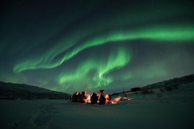 Tromso Aurora Hunt with Bonfire, Soup, Winter Gear & Transfers - How the Aurora chase works from central Tromsø