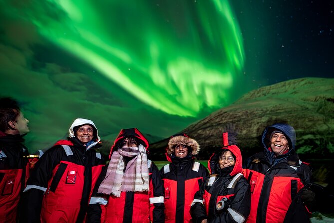 Tromsø: Northern Lights by Minibus - Free Photos and Warm Dinner - Thermal overalls, head lamps, and the cold-weather setup