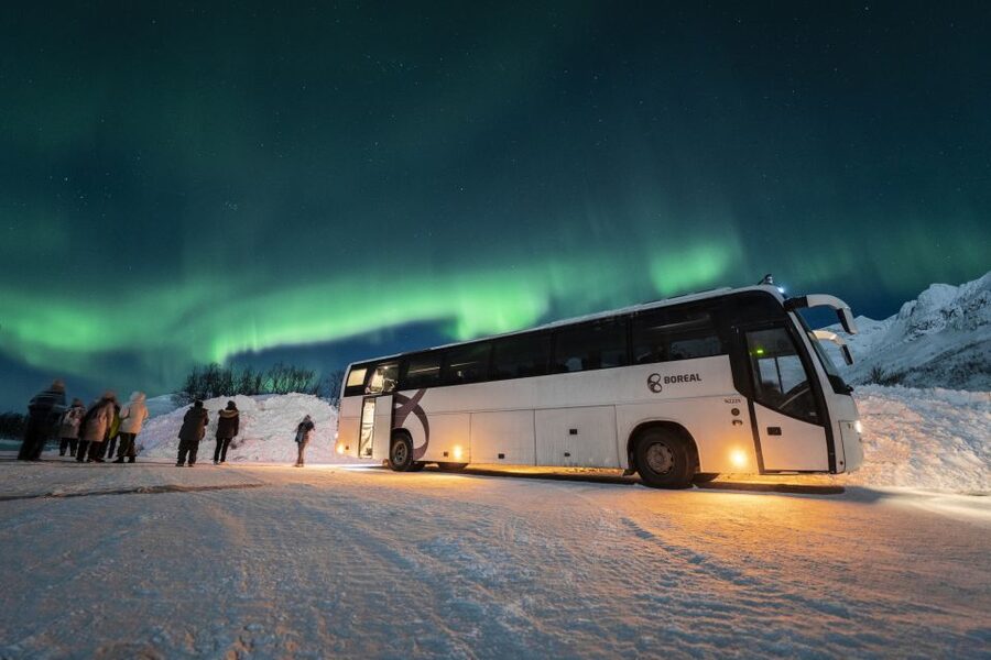 Tromso: Northern Lights Chase with Photo Package Included - The first stop: testing the sky