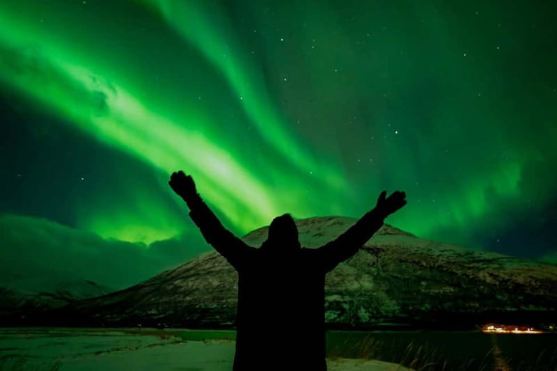 Tromsø: Northern Lights in a Minivan with Free Photos and a Hot Meal - What happens at the photo stop