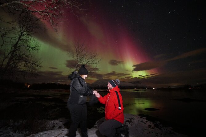 Watching The Aurora Dance - The cabin makes the cold manageable